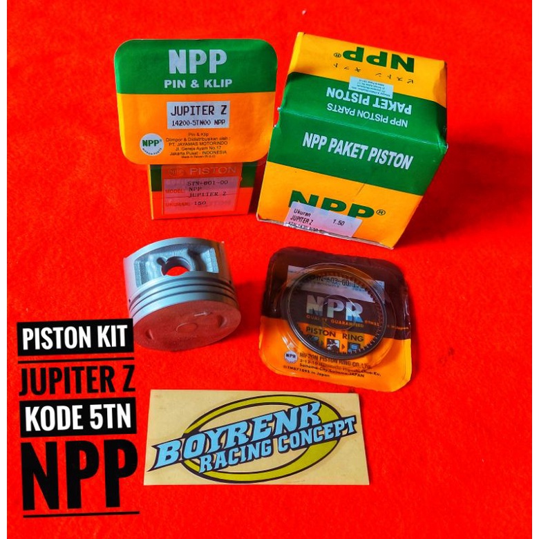 PISTON KIT SET JUPITER Z KODE 5TN  125 ,150,175  sd 200 NPP - BOYRENK RACING