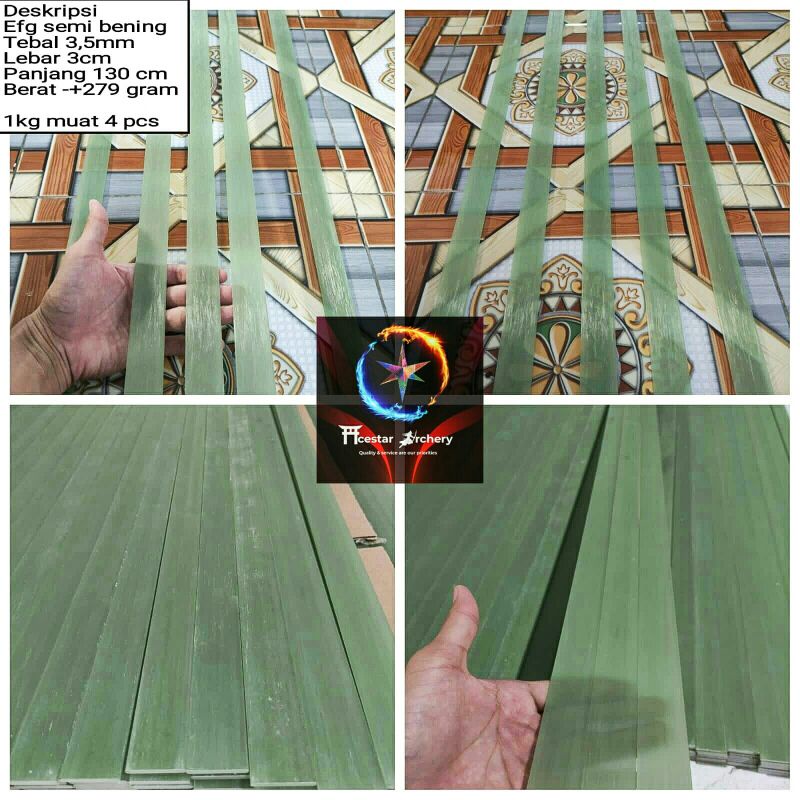 Fiber EFG  2,5MM 3MM 3,5 4,5 MN IMPORT FIBERGLASS BAHAN BUSUR PANAH