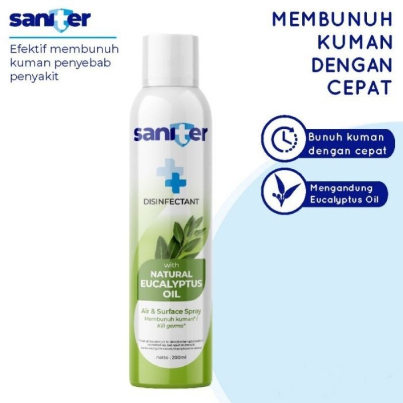 SANITER Desinfektan with Natural Eucalyptus Oil 200 exp juli 2023