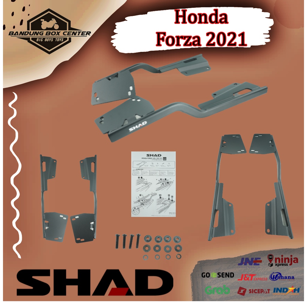 Bracket Box Honda Forza 2021 atau Breket Shad Original untuk motor Honda Forza 250 2021 Braket New F