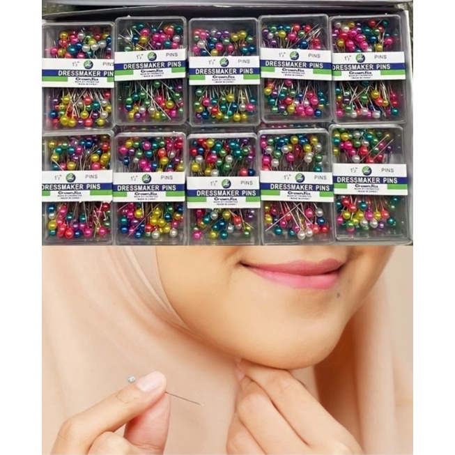 jarum pentul  hijab/jarum pentul jahit 80 pcs