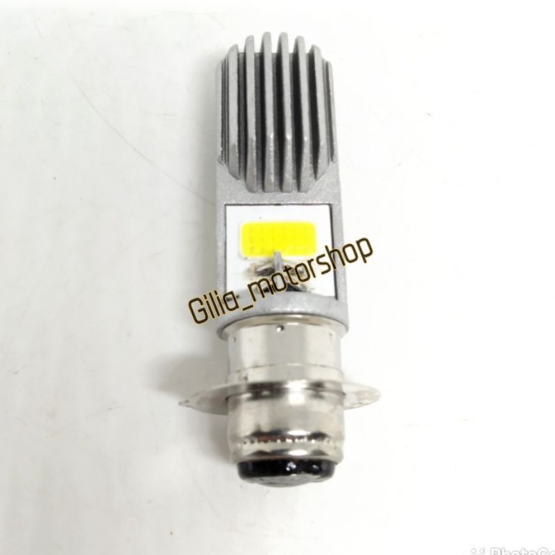 Lampu LED Depan Utama AC DC socket H6 2 sisi nyala putih Model M2B Universal