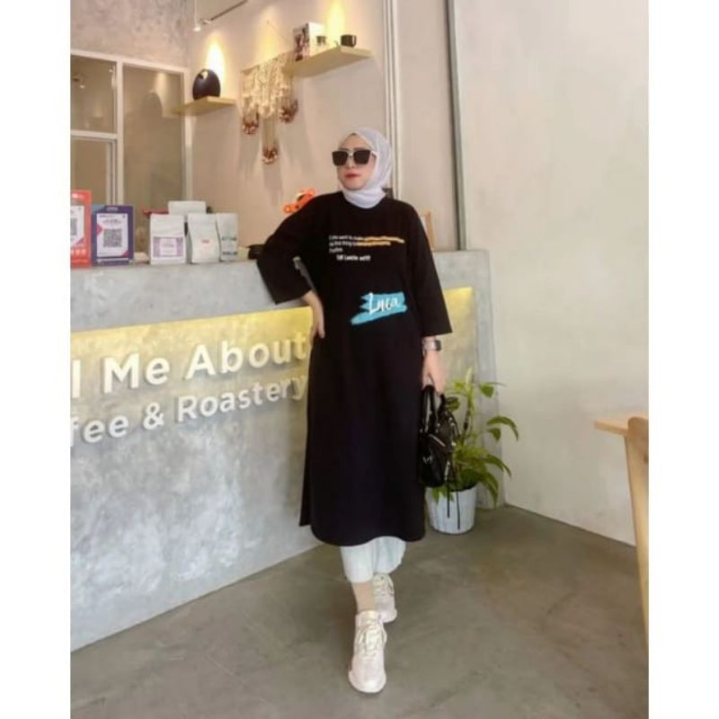 LONG TUNIK WANITA MECCA COMBED 20S KEKINIAN TRENDY