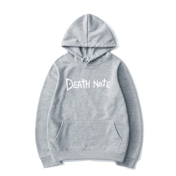 Sweater Hoodie Anime DEATH NOTE SIMPLE Jumper Pria Wanita Bahan Fleece Ukuran S M L XL XXL XXXL