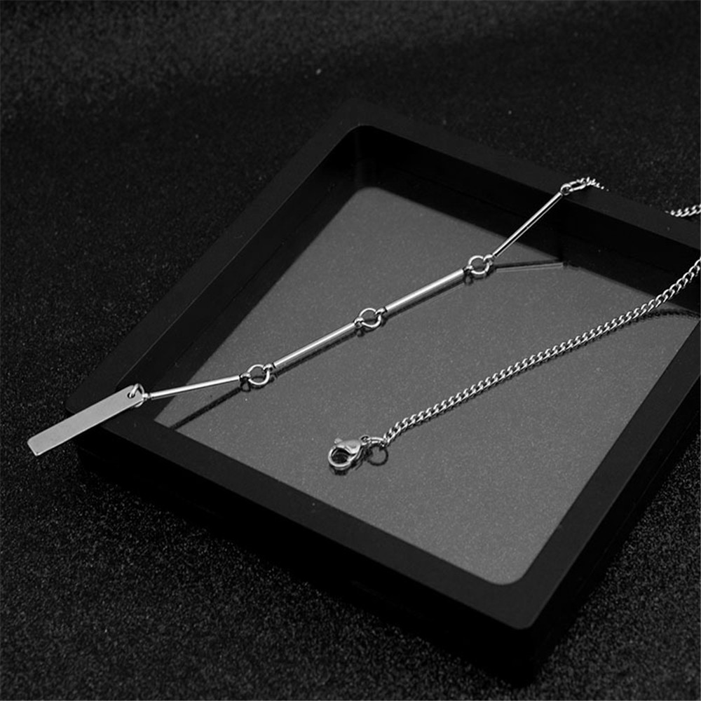 【COD Tangding】Choker Clavicle Chain Stainless Steel Cold Wind Short Necklace