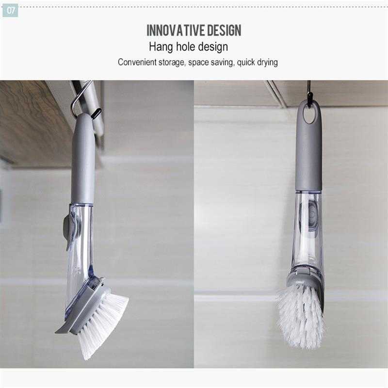 [Free 3 Busa] Sikat Pembersih Multifungsi Cleaning Brush dengan Dispenser Sabun Air / Sikat Kamar Mandi Dapur WC Toilet Kloset Wastafel Cuci Piring Dinding Keramik Lantai Pegangan Handle Panjang Portable / Sikat Pembersih Serbaguna dengan Tangki Air Murah