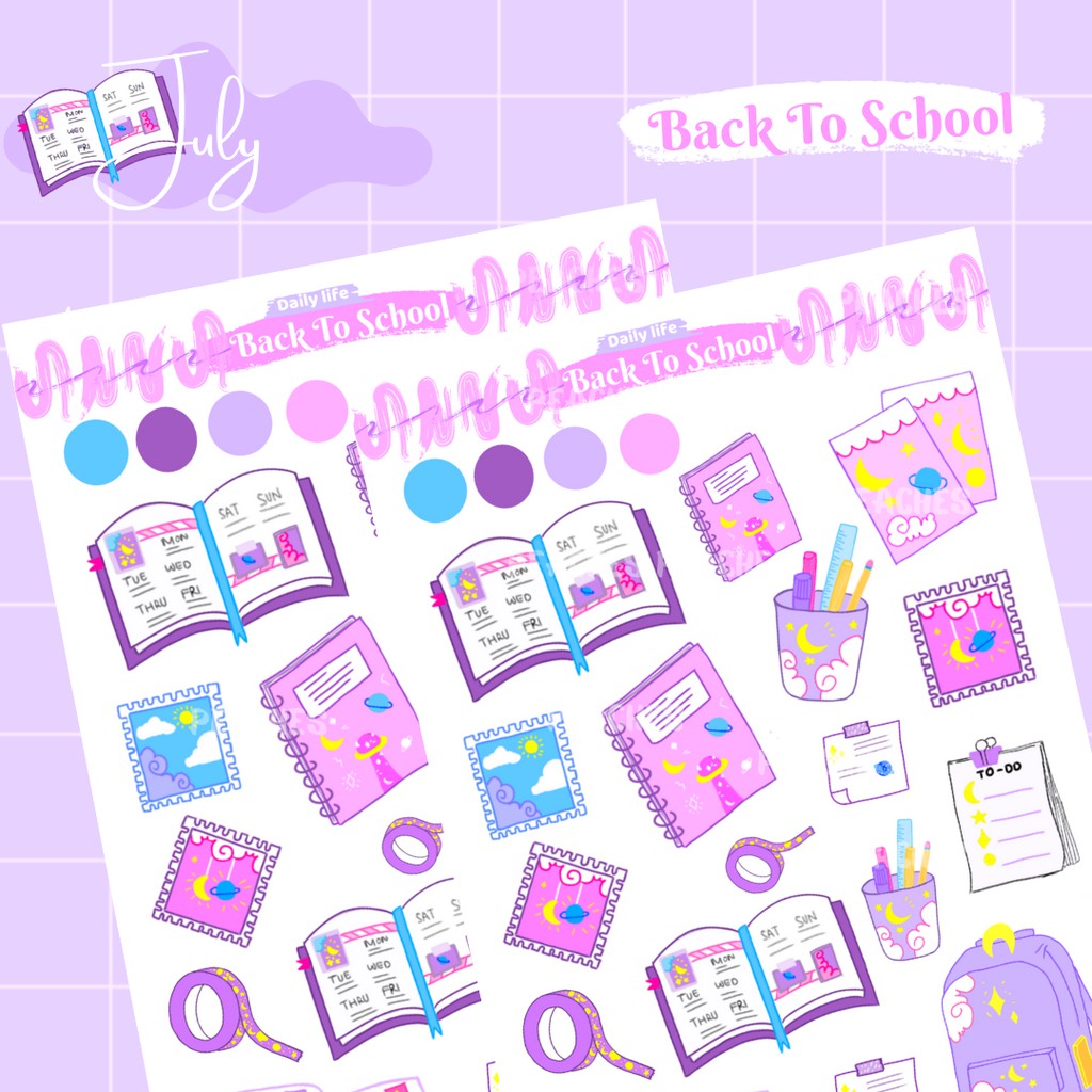 

[PCH] Daily life : Back To School Vynil Sticker