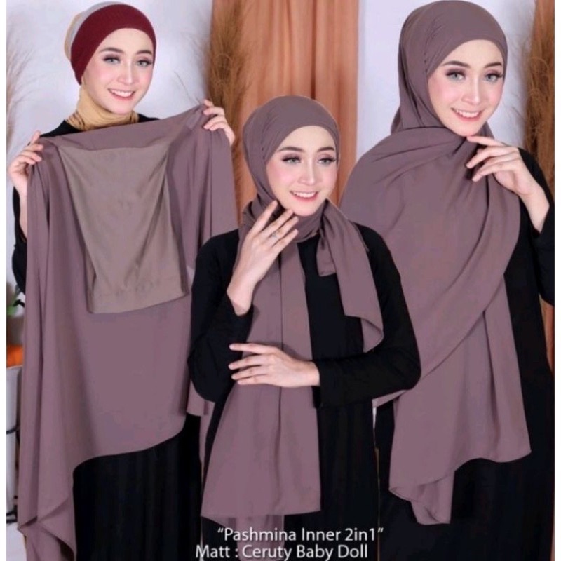 Pashmina Inner 2in1 / Inner Bisa Bolak-Balik