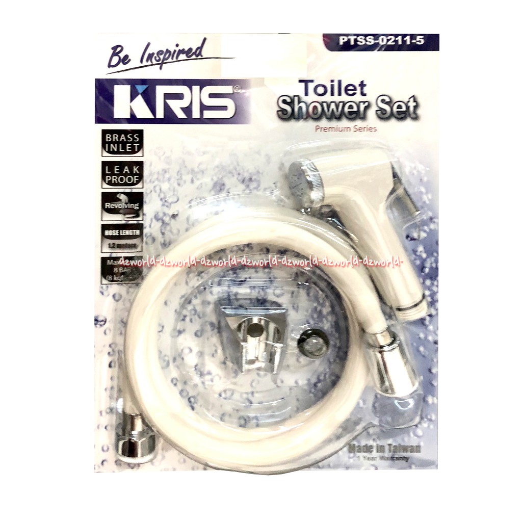 Kris Toilet Shower Set Kran Cebok Cocok Digunakan Untuk Toilet Duduk Panjang Selang 1.2 Meter