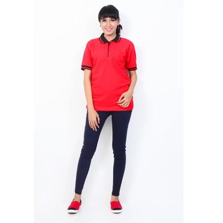  Polo  Shirt Wanita Lengan Panjang Kerah Polos  Cewek  Tangan 