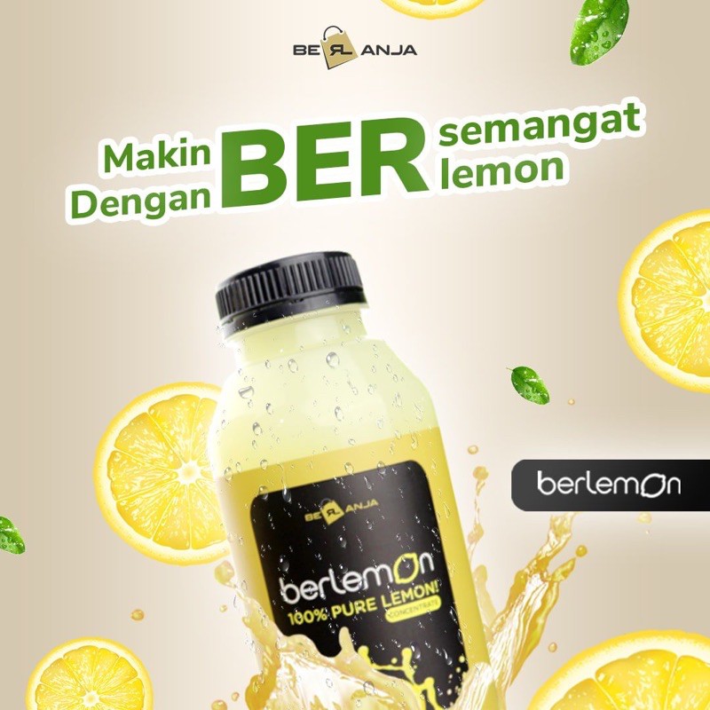 

BERLEMON BY BERLANJA, MINUMAN PERASAN LEMON ASLI 500ml