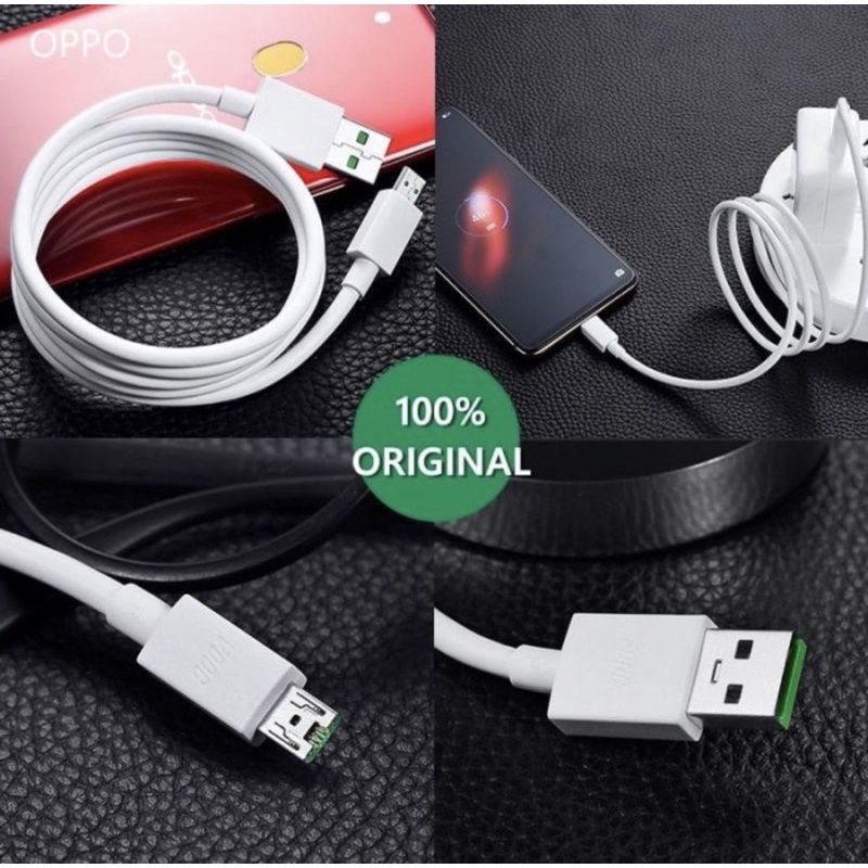 Kabel Data  Kabel Casan Oppo Original R15 Micro VOOC FLASH MICRO