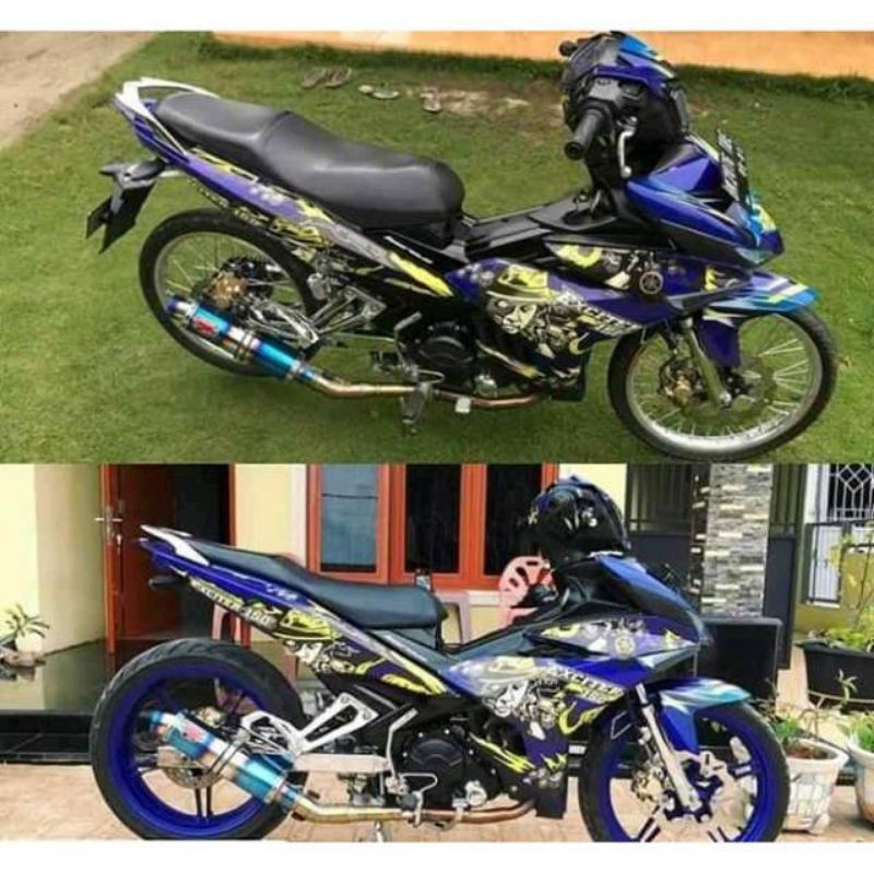 Knalpot racing r9 new mugelo alll MX KING,VIXION,MX NEW,OLD,FU,SONIC