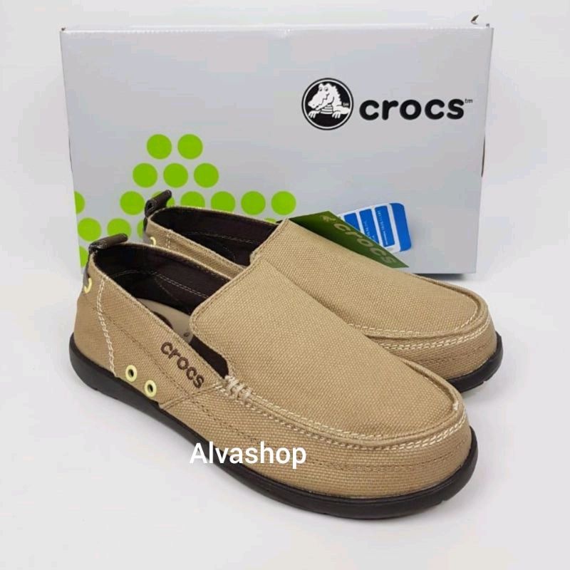 SEPATU CROCS WALUMEN/SEPATU PRIA/SLIP ON PRIA