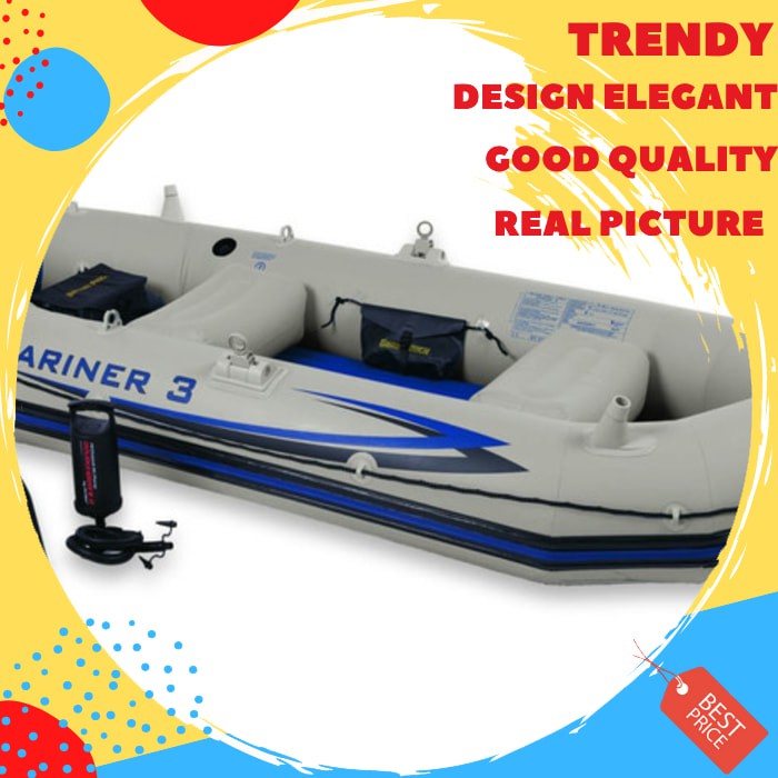 Intex Mariner 3 Perahu Karet Inflatable Boat Set