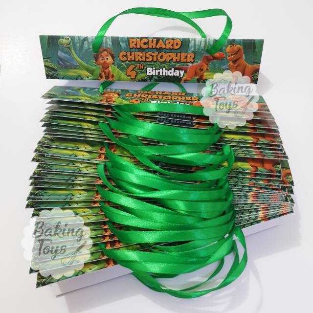 

Label Goodie Bags Birthday / Kantong Snack Plastik Ulang Tahun Good Dino / Dinosaurus