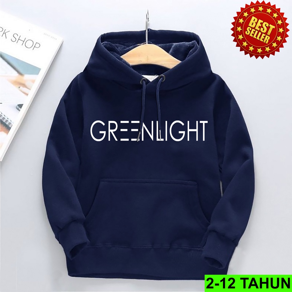 Hoodie Anak Laki Laki Perempuan Switer anak Usia 2 - 12 Tahun Jaket Greenlight