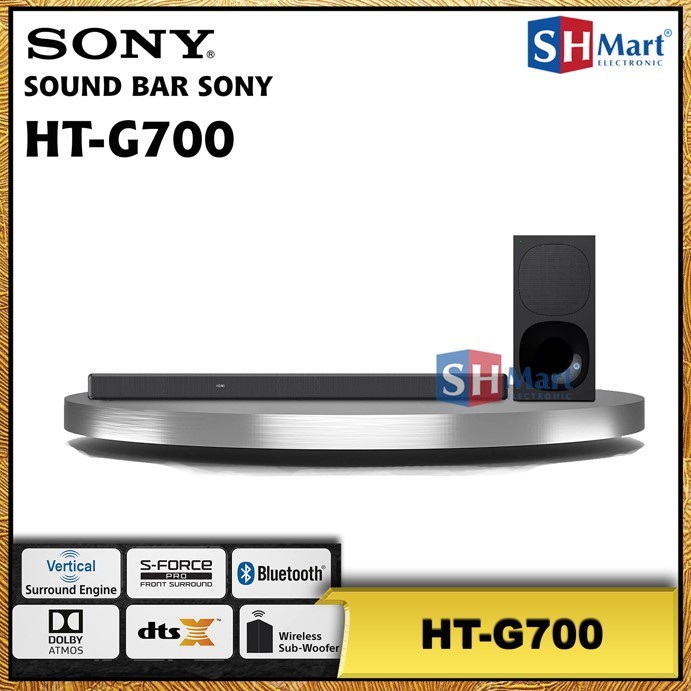 SOUNDBAR SONY HT-G700 BLUETOOTH DOLBY ATMOS WIRELESS 3.1CH HTG700