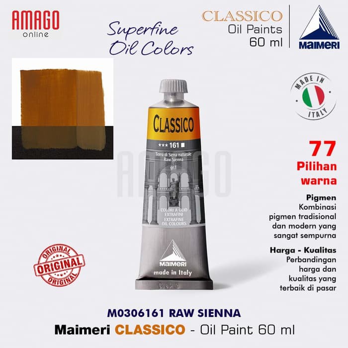 MAIMERI CLASSICO - OIL PAINT - RAW SIENNA - 60ML - M0306161