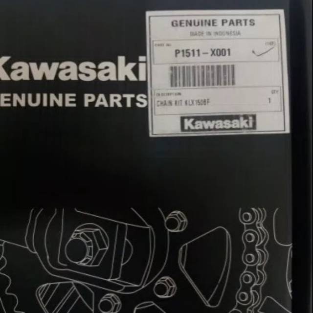 Gear set kawasaki klx BF original kawasaki