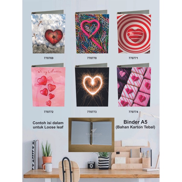 

Binder A5 / Binder Note A5 / Love / Set 2983