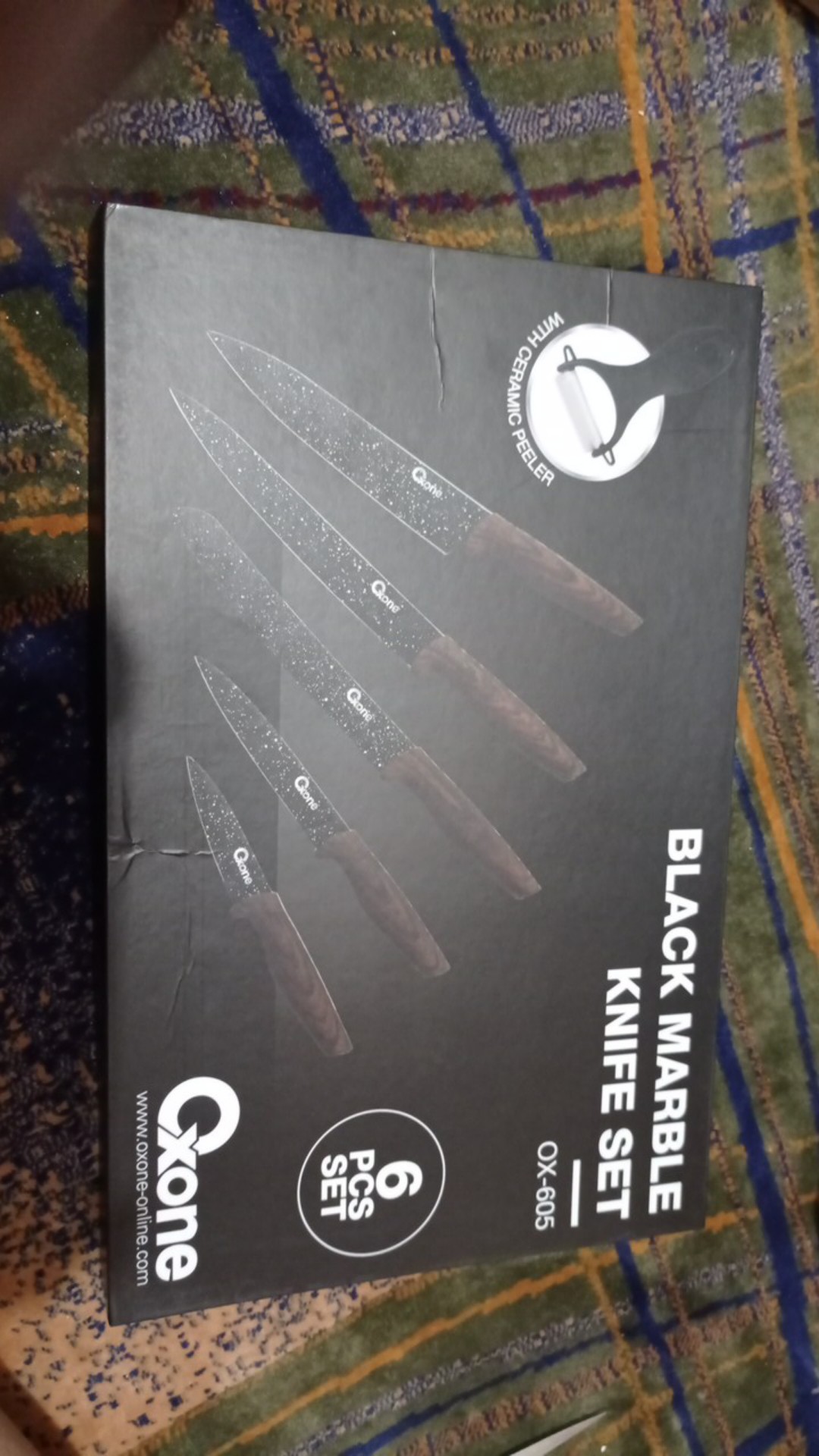 Pisau Oxone Black Marble Set Ox 605