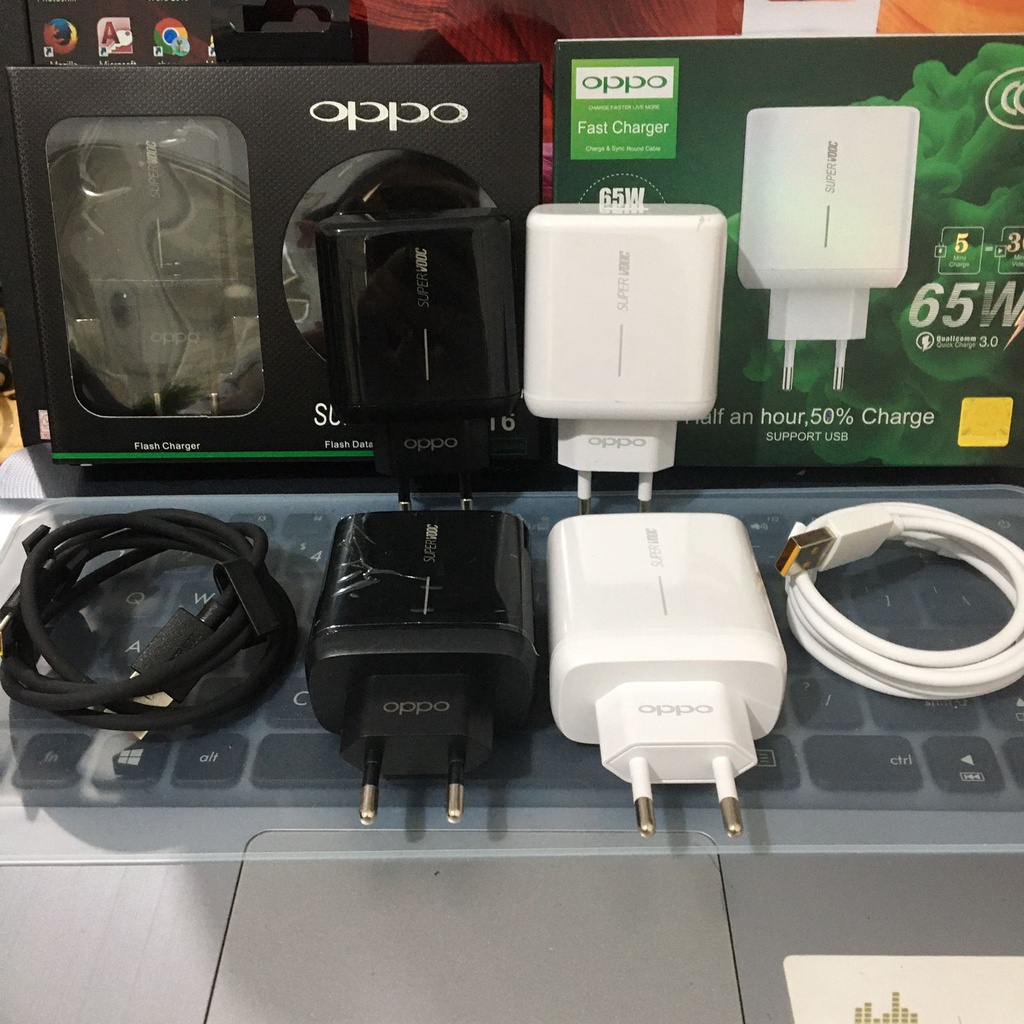 CHARGER OPPO RENO 4 PRO FIND X2 PRO ACE 2 ORI 65W SUPER FLASH CHARGE / casan oppo r16  / reno 3 / TRAVEL CHARGER OPPO SUPER VOOC FAST CHARGING