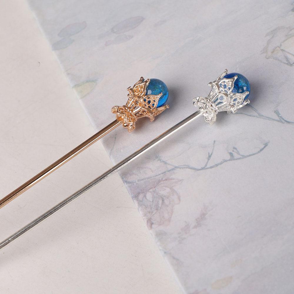 NEEDWAY Hair Sticks Elegant 2021hiasan Berlian Imitasi Baru Hiasan Kepala Logam Kristal Hair Clip