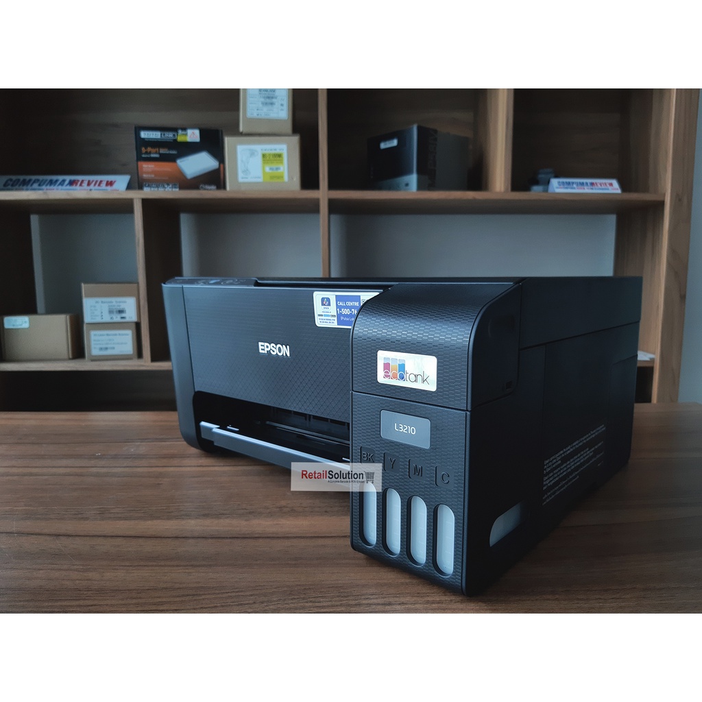 Printer AIO PSC Scan fotocopy A4 USB - Epson L3210 Infus Tanki Warna