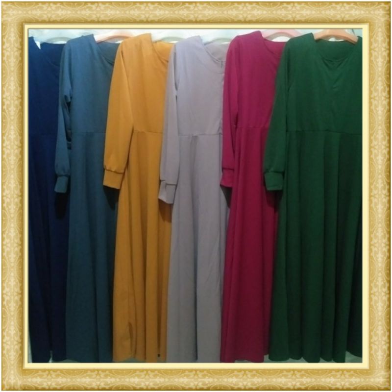 gamis polos busui mayung modis terbaru terlaris termurah