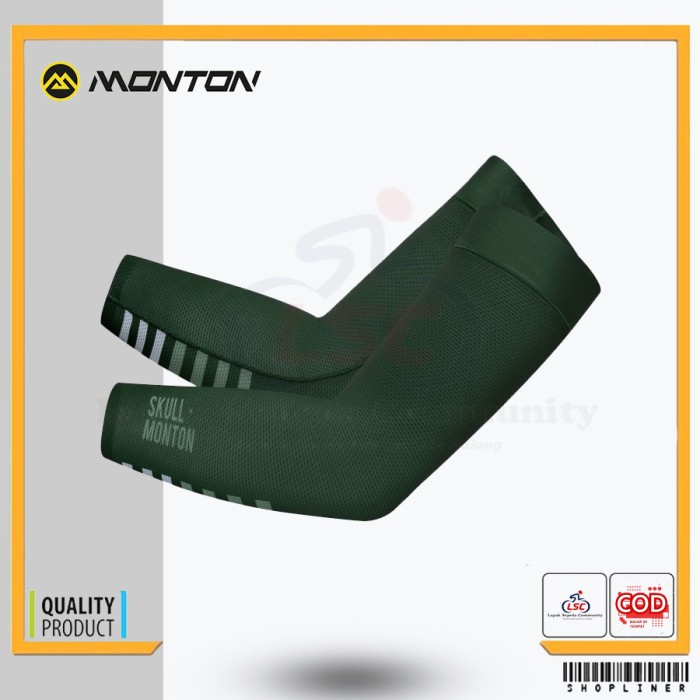 Arm Sleeves Monton Wednesday II Green Manset Sepeda Cycling Jersey Roa - XS