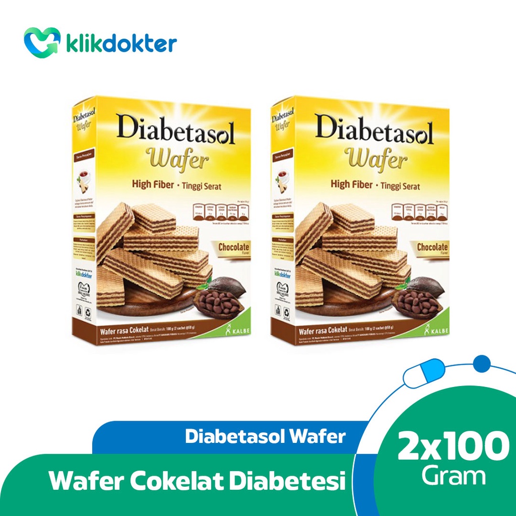 

Twin Pack Diabetasol Wafer Chocolate 2x50g