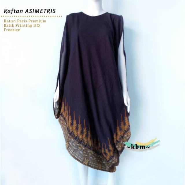 Kaftan paris asimetris ori Kbm solo