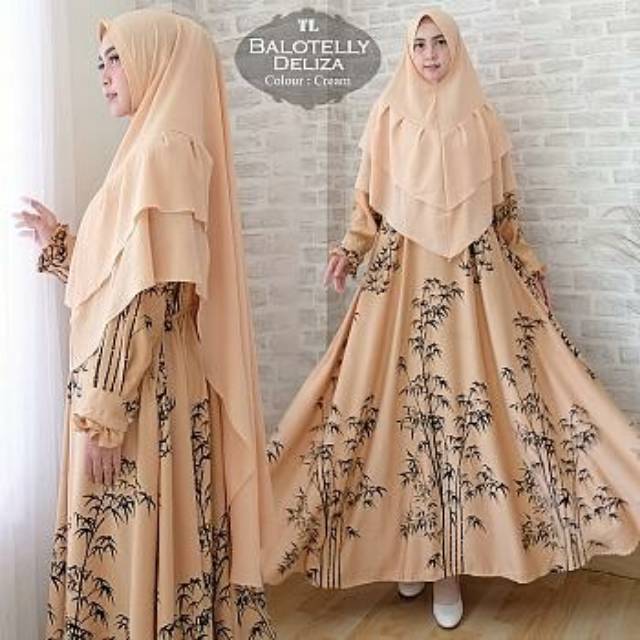ORIGINAL REAL PICT GAMIS JUMBO GAMIS BUSUI GAMIS BALOTELY DELIZA CREAM RT LD 120 FIT XXL