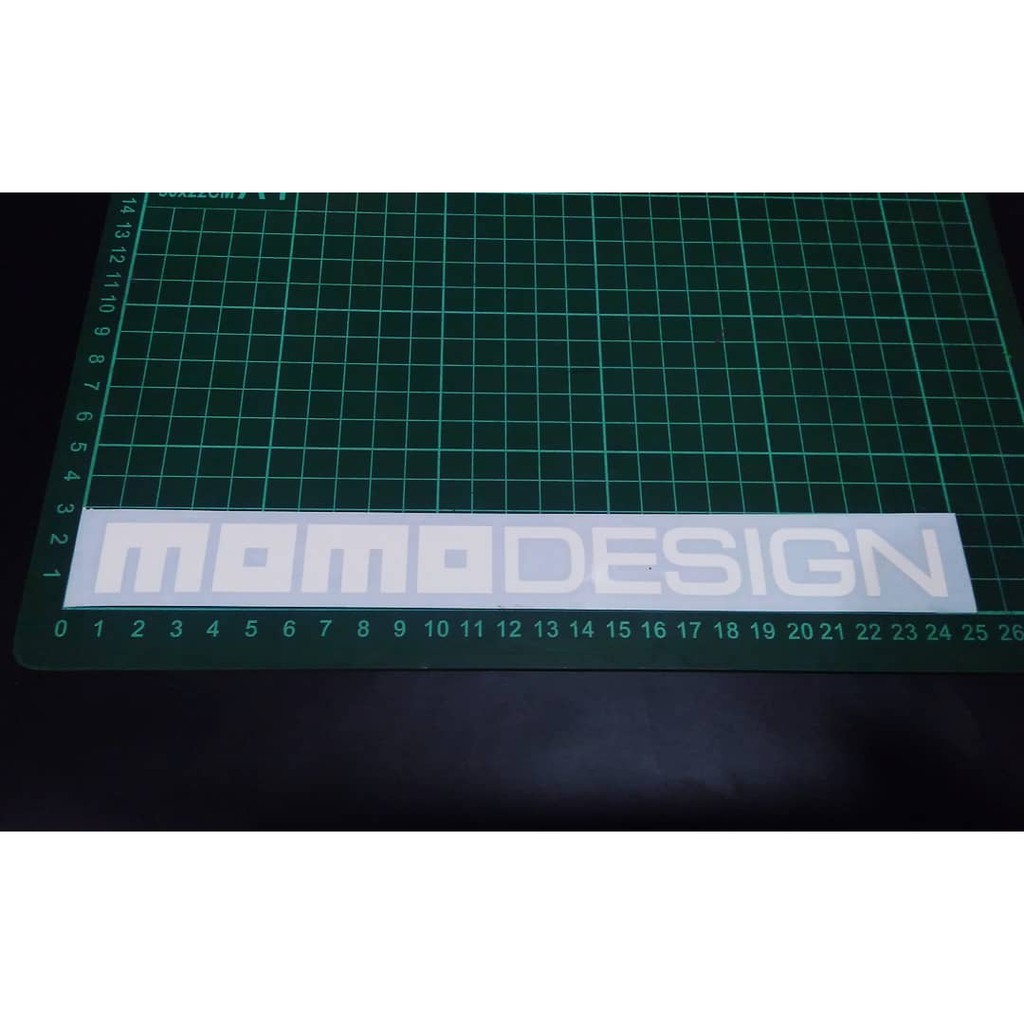 

Cutting Sticker MOMO DESIGN putih besar 25x3cm