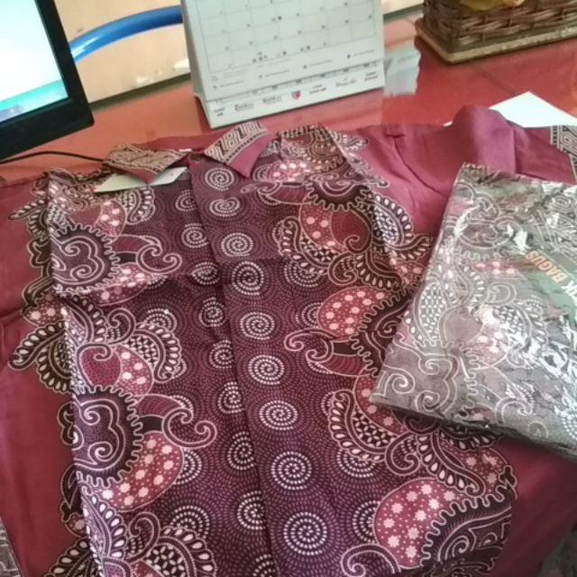Harga Promo!! Kemeja Pria Batik Motif Banyamuk Dan Sekar Jagad