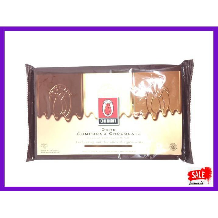 

SAKMACOKLAT- DARK CHOCOLATE COMPOUND TULIP 1KG / COKELAT BATANG TULIP DARK 1KG -MAKANAN-MINUMAN.
