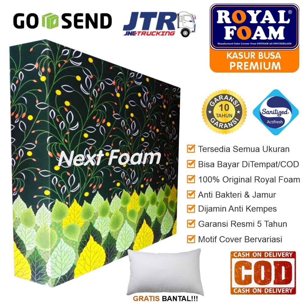 Kasur Busa Royal Foam Semua Ukuran Tebal 20 cm 15 cm 10 cm 5 cm ORIGINAL ROYAL FOAM Garansi 10 Tahun Anti Kempes