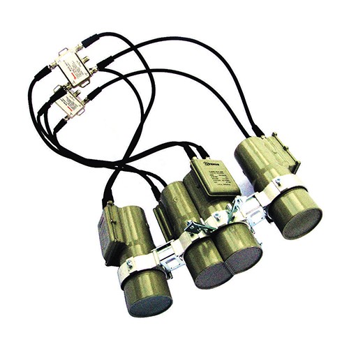 LNB Venus Parabola Kembar 4 C Band Mesh-7280 untuk 2 Receiver