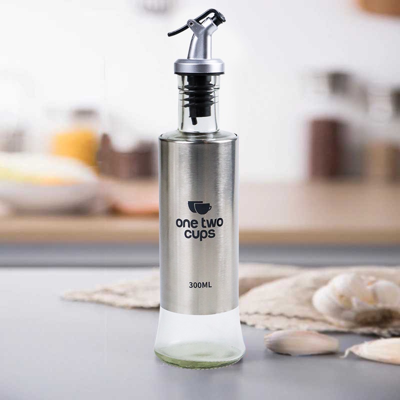 Botol Minyak Olive Oil Bottle Leak-proof 300ml - Silver