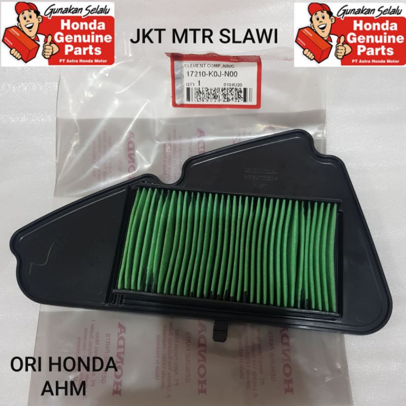 17210-K0J-N00 filter udara genio beat k1A 2020 ori Honda