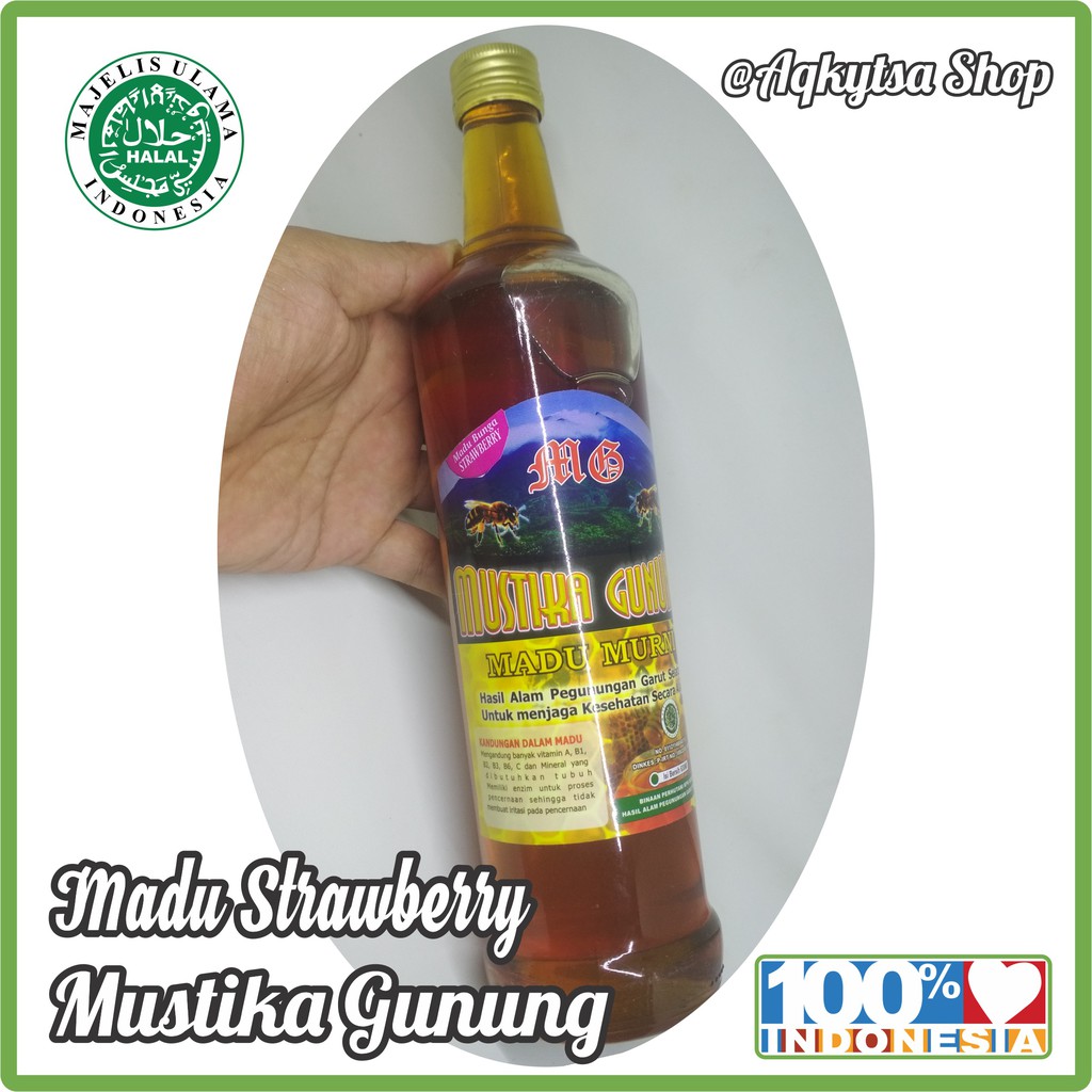 

Madu Strawberry Asli Garut 630ml Madu Murni untuk Anak Mustika Gunung