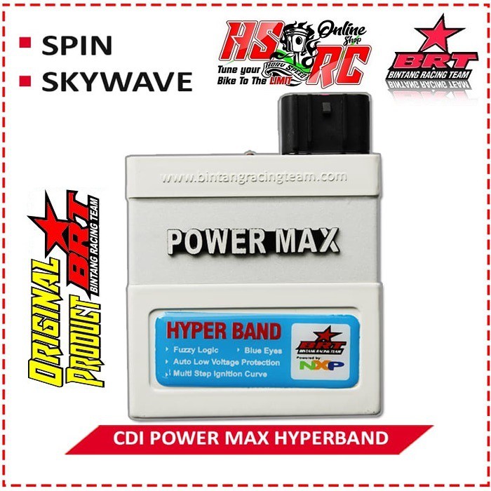 CDI Racing BRT POWER MAX HYPERBAND Suzuki SPIN Skywave 125 Harian Balap Tune Up Matic SPIN Skywave