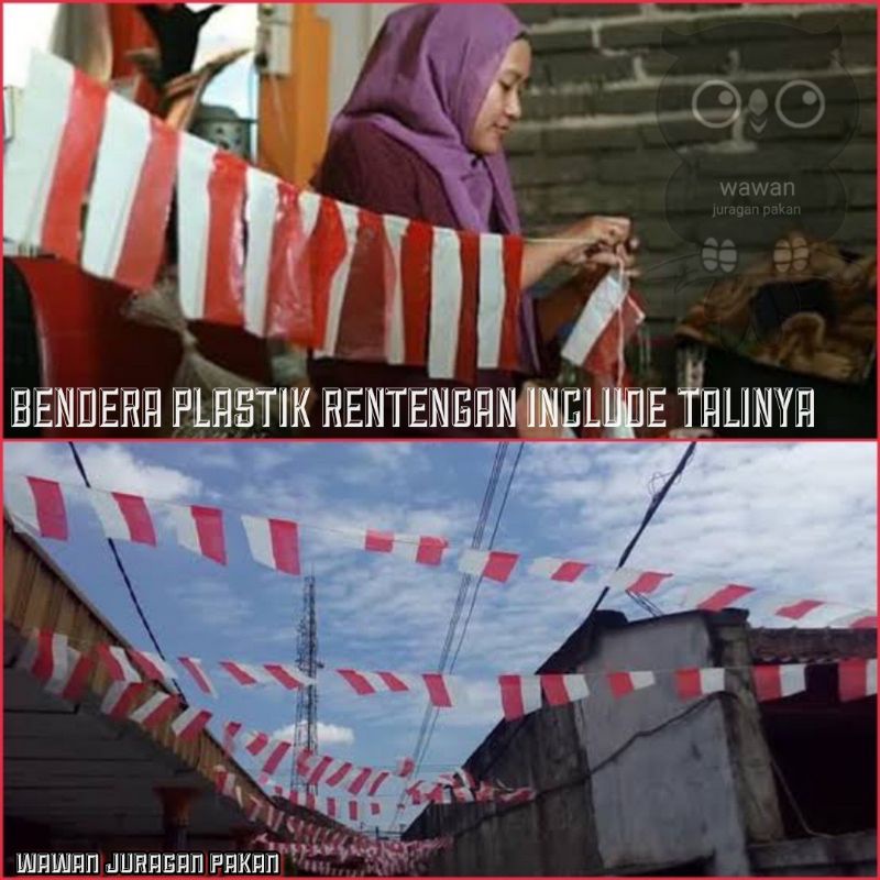 BENDERA PLASTIK BENDERA MERAH PUTIH