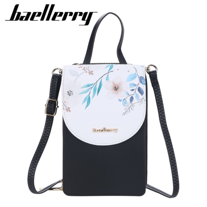 Baellerry Tas Selempang Wanita Tas Handphone Dompet Kulit PU BLY046