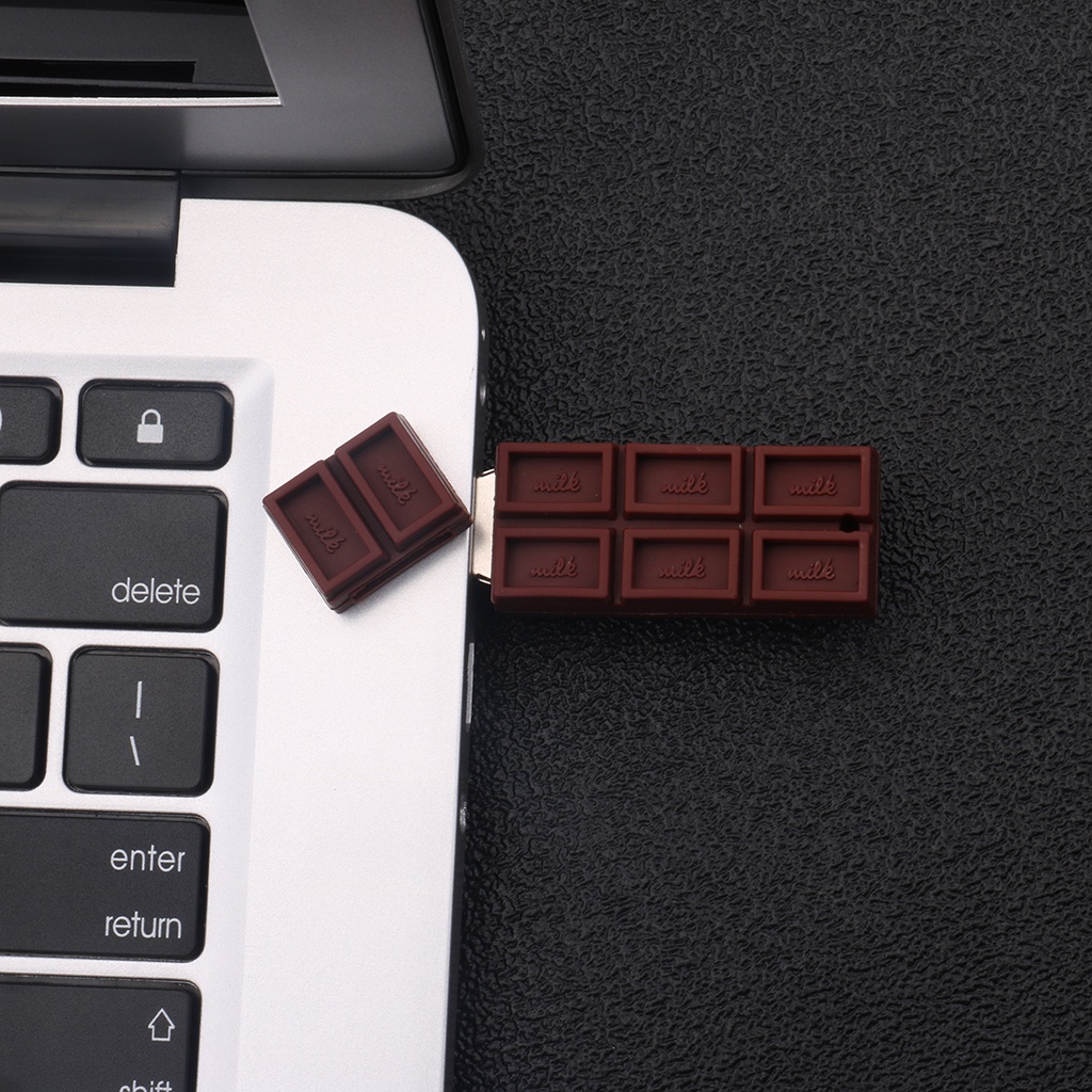 Flash Disk USB Portable High Speed Bentuk Coklat Bahan Silica gel Kapasitas 8GB / 16GB / 32GB / 64GB / 128GB