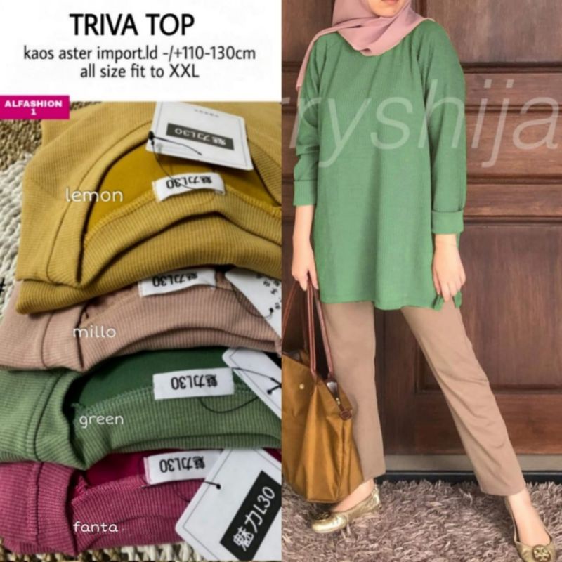 TRIVA TOP BLOUSE ORI BY ALFASHION