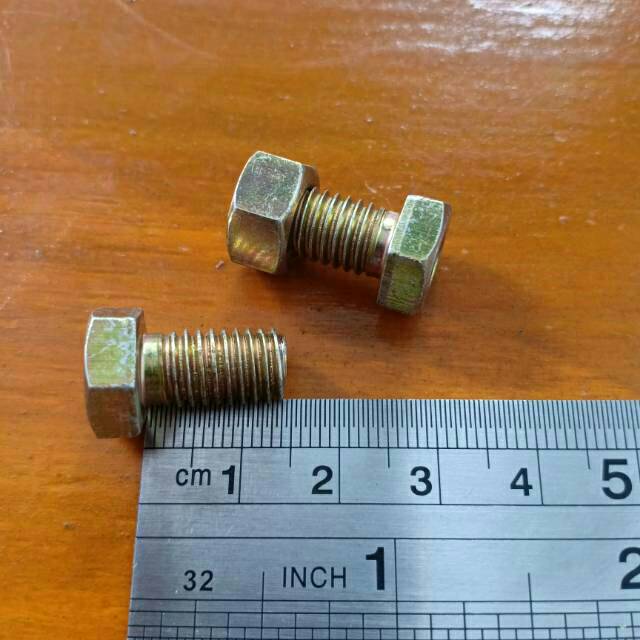 Baut Mur Kuning 8x15 BMK 8 x 15 Kunci 12