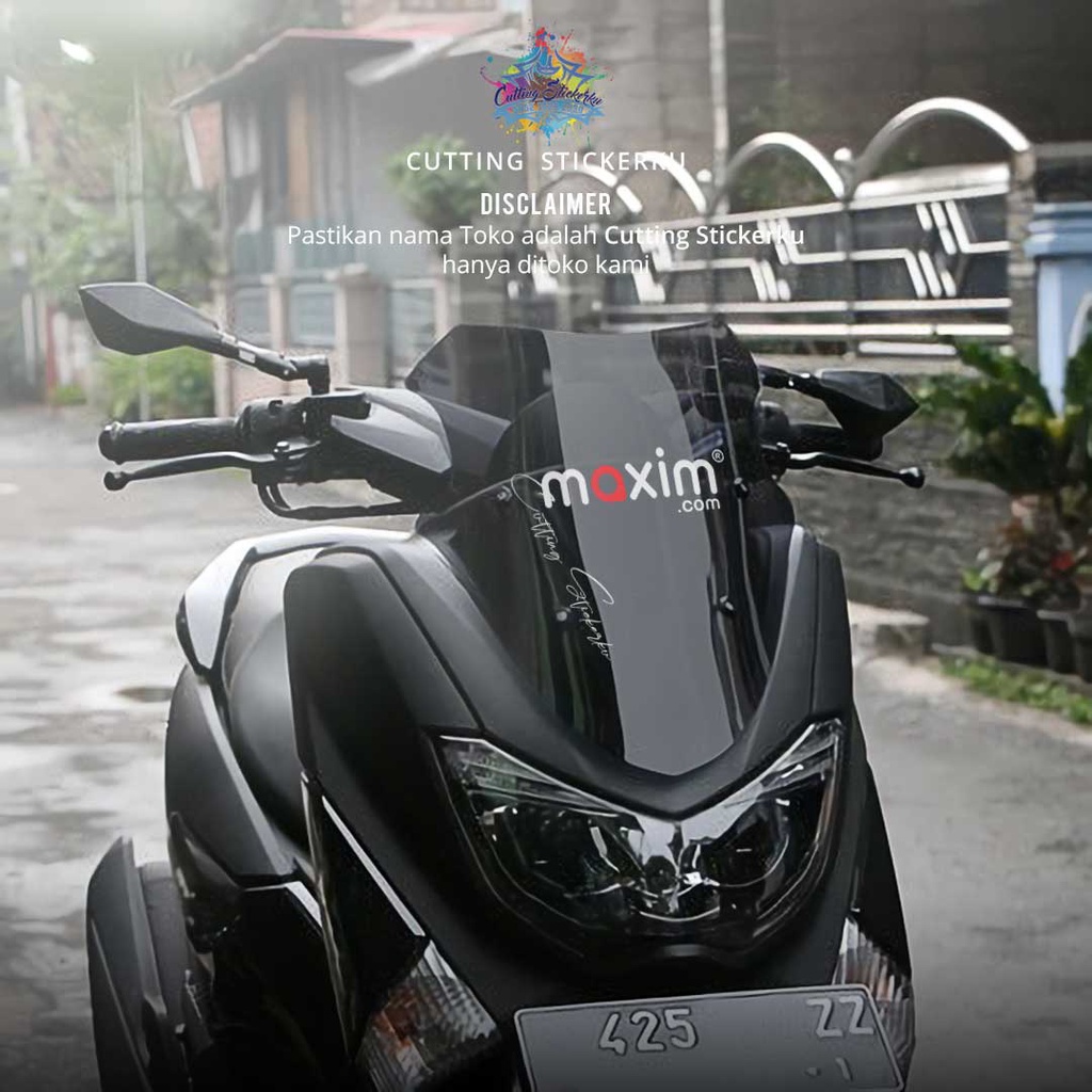 Cutting Stiker Maxim Variasi Motor Mobil Sticker Timbul Keren Nyala Dasbor Spakbor Visor Body Kaca Helm Laptop Hologram Reflective Tahan Air Bodi Samping Nama Jepang Scoopy Vario Beat NMAX PCX Vespa Aesthetic Pickup Anime Windshield Kustom Modif