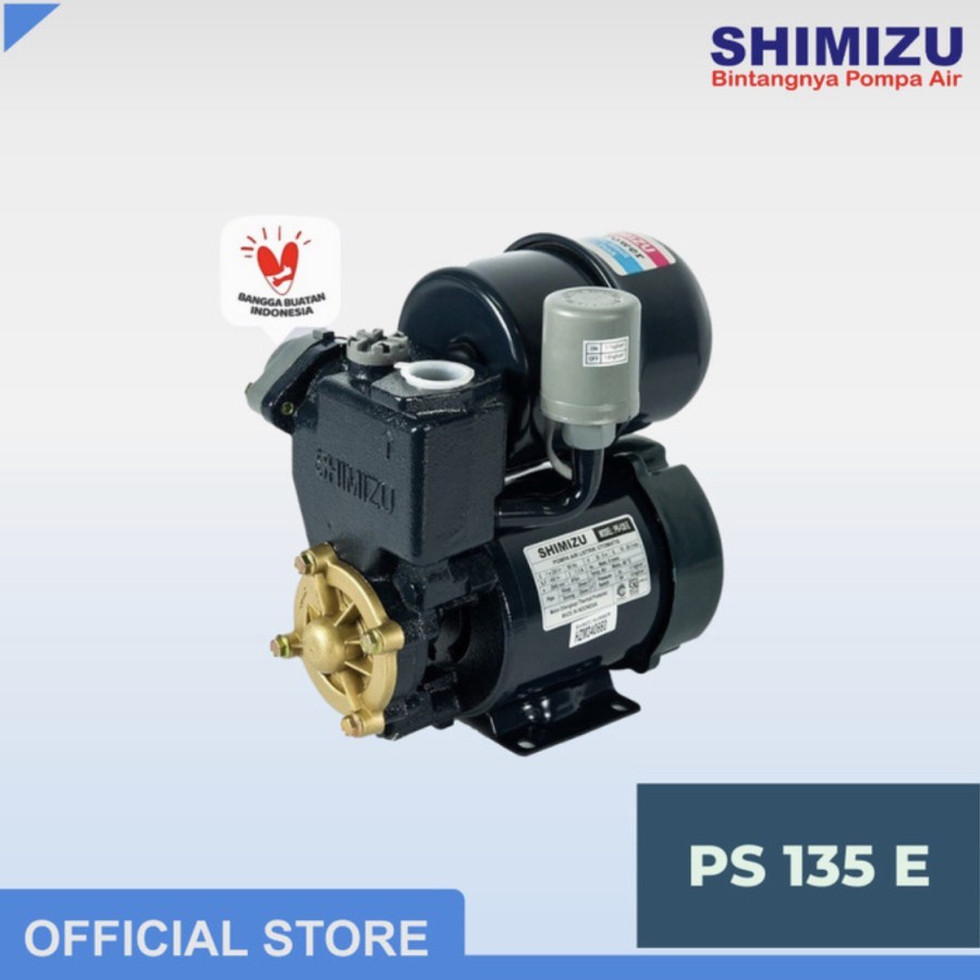 SHIMIZU PS 135 E OTOMATIS POMPA AIR PENDORONG OTOMATIS SHIMIZU PS 135